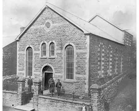 The site of tabernacle Pentre photographed in September 2009.