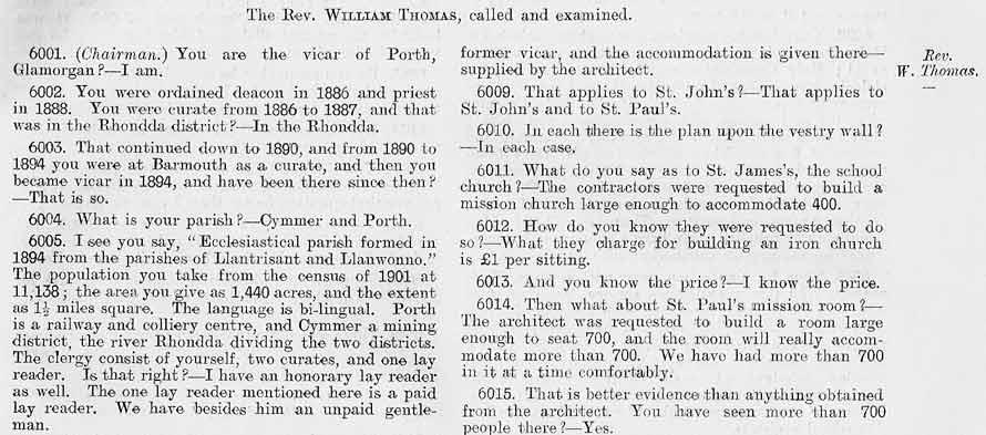 Evidence intoduction for Reverend William Thomas