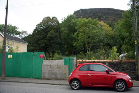 The site of Calfaria Blaenrhondda photographed in September 2009.