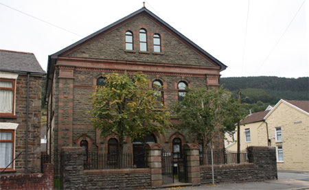 Horeb Treherbert as photographed in September 2009. The building has been converted into private residences.