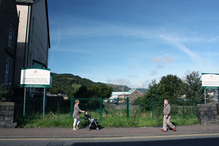 The site of Station Road Methodist Treorchy photographed in September 2009.