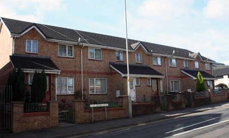 The site of Siloam Gelli as photographed in September 2009 is now Siloam Court.