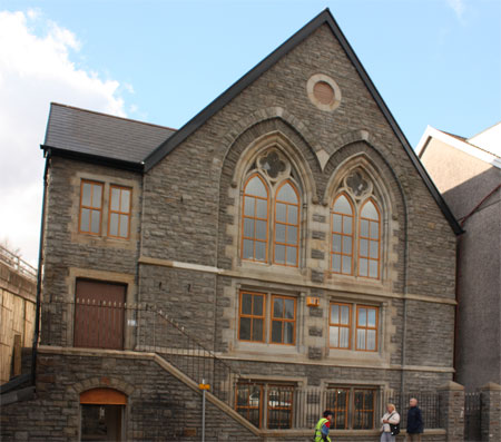 English Congregational Church Tonypandy photographed in November 2009