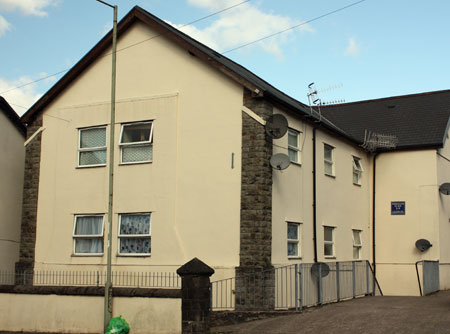 The site of English Wesleyan Porth photographed in April 2010