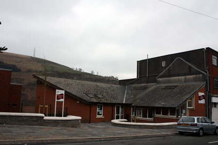 The site of Capel Wesley Ferndale photographed in April 2010