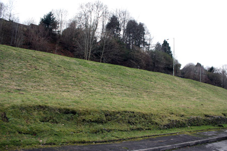 The site of Ebenezer Dinas photographed in eraly 2011