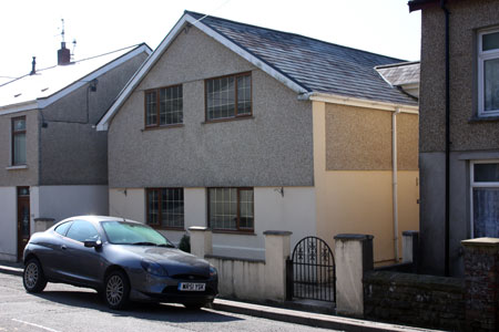 The site of Primitive Methodist/Spiritualist Treherbert photographed March 2011