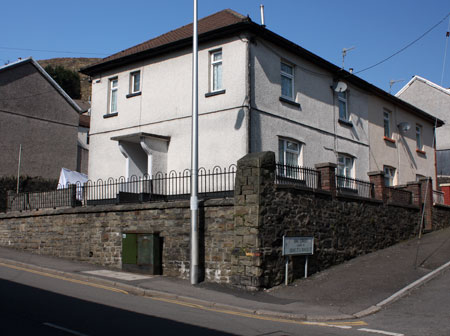 The site of Tabernacle Clydach Vale photographed in March 2011